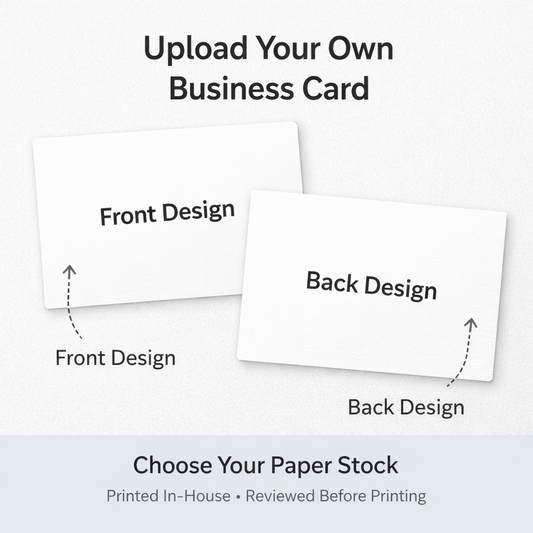 Custom Business Cards – Upload Your Design